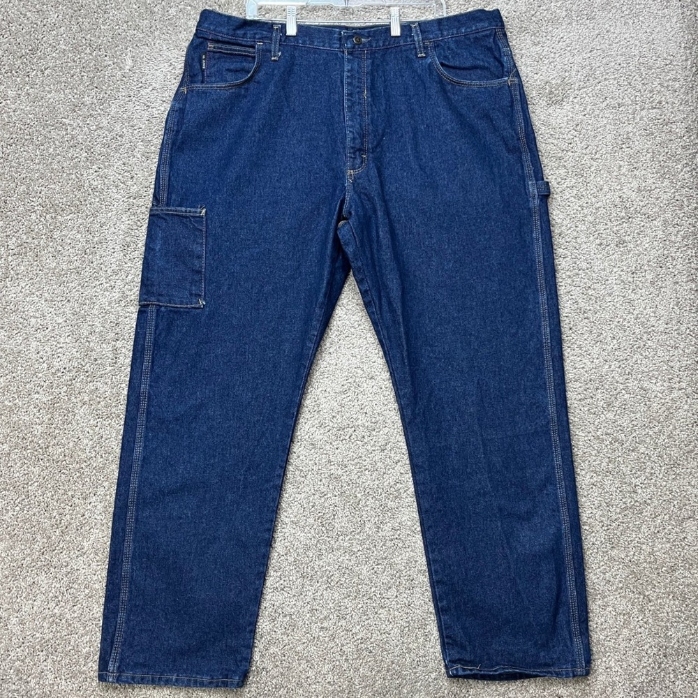 Bulwark Jeans Mens 44x32 Medium Wash FR Flame Resistant Workwear Carpenter EUC